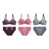 Shirohato Бюстгальтер и трусики Lucky Выберите из 5 размеров плюс Набор из 3 предметов, Сумка, Стили, Вышивка, Кружево, Стильный, Простой, A, B, C, D, E, F, (3 типа, B65)