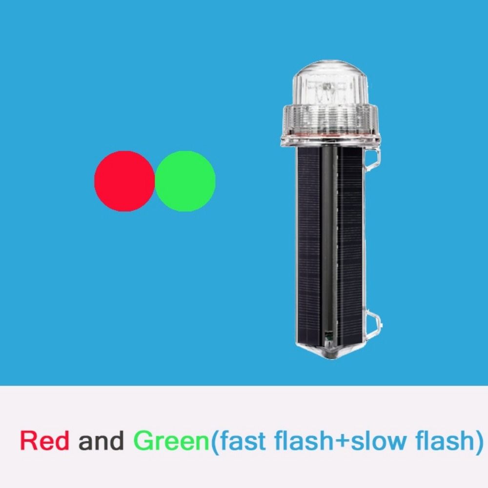 Warning Lamps Solar Powered Net Mark/Position Flashing Marine Signal Light Marine Navigation Light