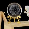 3D хрустальный шар с подставкой, планета, лазерная гравировка, глобус Солнечной системы, астрономический подарок, подарок на день рождения, стеклянная сфера, украшение для дома