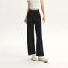 Semir Women's Pure Cotton Pleated Wide-Leg Pants with Belt