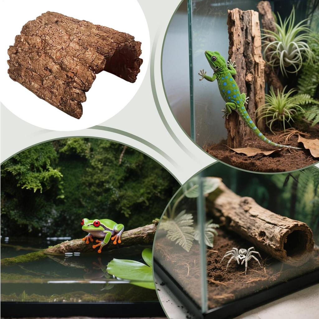 Gecko Hides Resin Shelter Cave Turtle Resting Terrace For Bearded Dragon Leopard Turtle Frog Geckos Reptiles Amphibians Aquarium