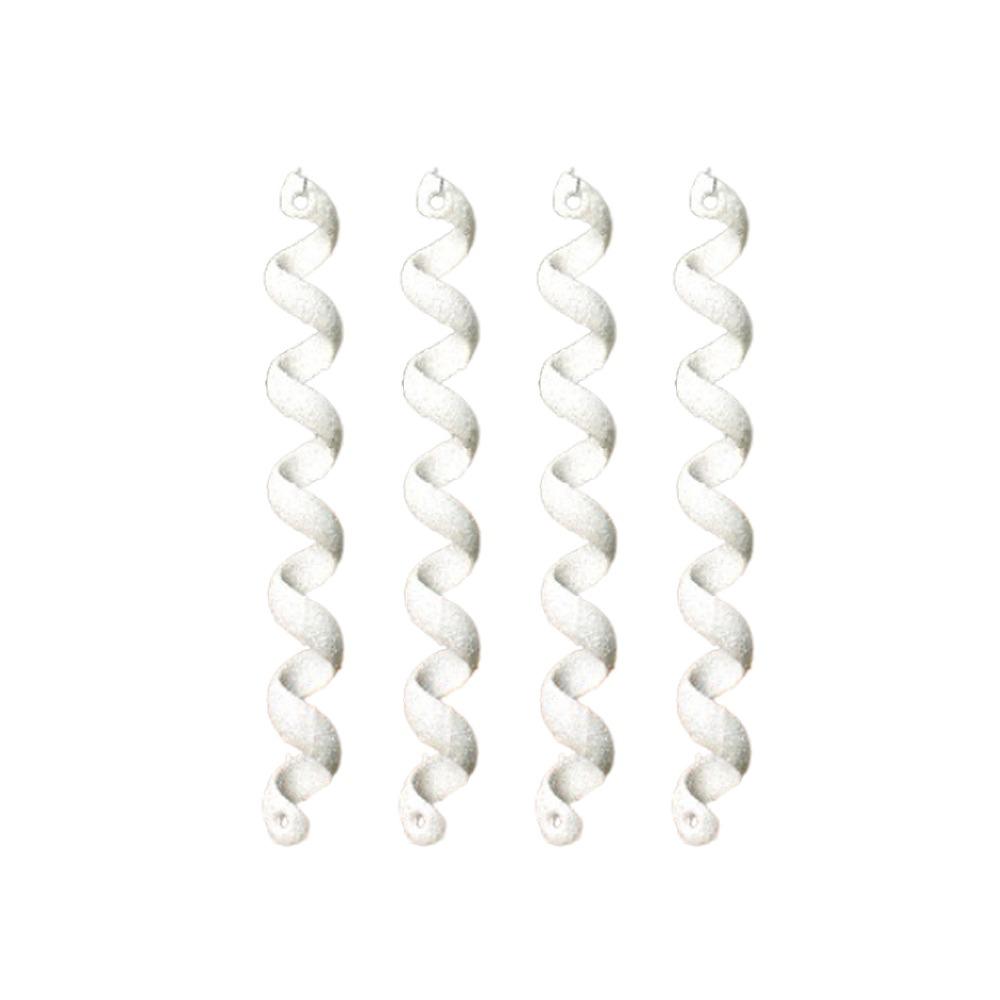 4 шт. Пластиковые рождественские снежинки, сосульки, подвески, витые, изысканные, поддельные сосульки, украшения, сделай сам, имитация ледяных полосок, подвески