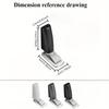 1Pc Non-Punch Door Stopper Automatic Floor Floor DoorStop Furniture Fittings Black Grey Stopper For Door Windproof