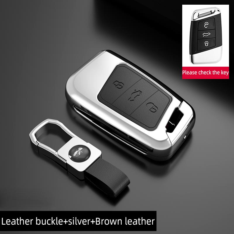 Чехол-держатель для дистанционного ключа автомобиля из цинкового сплава, брелок для Volkswagen Magotan Passat B8 Golf для Skoda Superb A7, аксессуары оптом