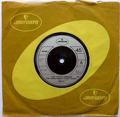 7-дюймовая пластинка ROY C. HAMMOND - Нужно получить достаточно (Of Your Sweet Lo 6052367 Mercury 1973 UK Соул/Фанк Б/У