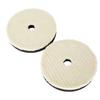 2 Pcs 6" Round Car SUV Care Woolen Polishing Pad Cleaning Waxing Buffing Cushion
