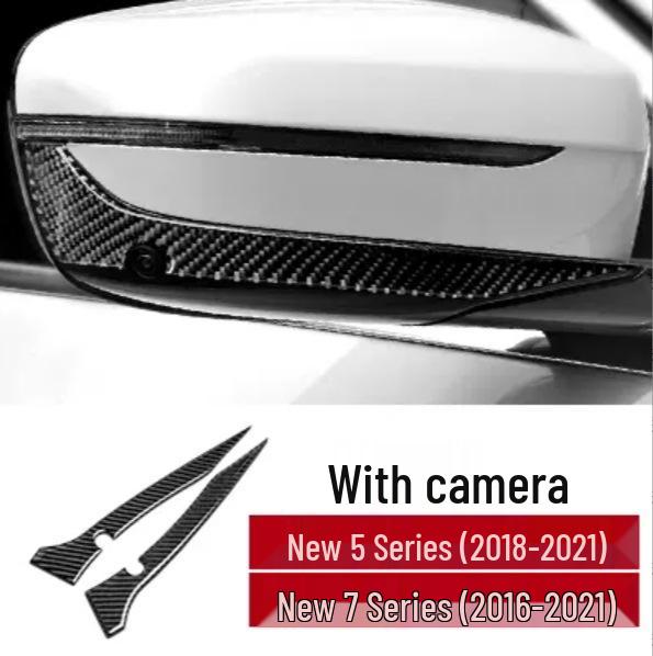 Защита зеркала заднего вида из углеродного волокна для BMW 123 серии, GT, 5 серии, X1, X3, X4, X5, X6 - Защитная декоративная накладка от столкновений и царапин