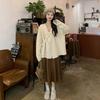 Women's 2023 Autumn V-neck Knit Cardigan - Stylish Lazy Style Sweater Coat Base Layer