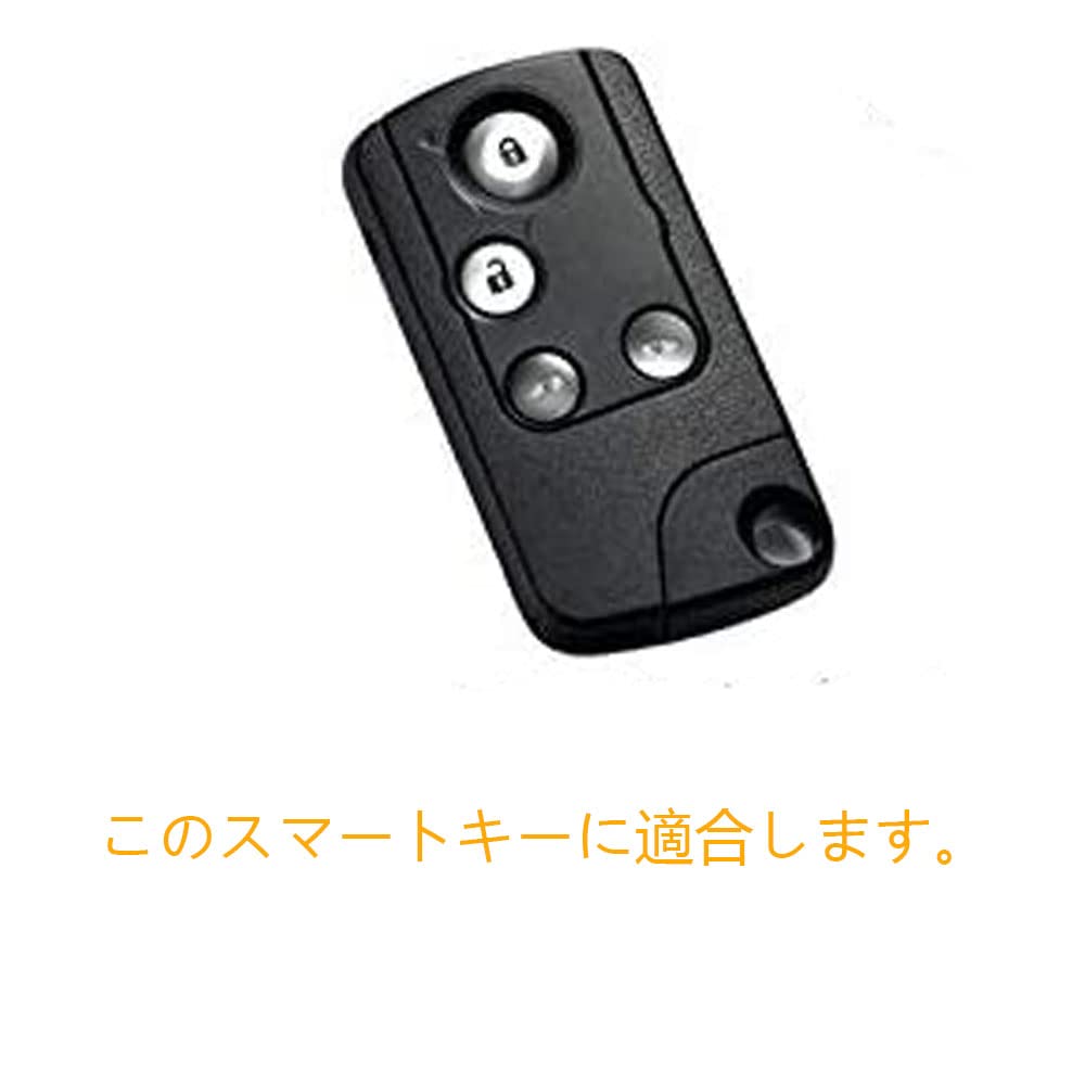 [Kinotaka] Genuine Leather Smart Key Case for Honda Odyssey Step Wagon Accord Elysion Insight CR-Z Freed CR-V Stream Fit Zest Life 4-button Leath