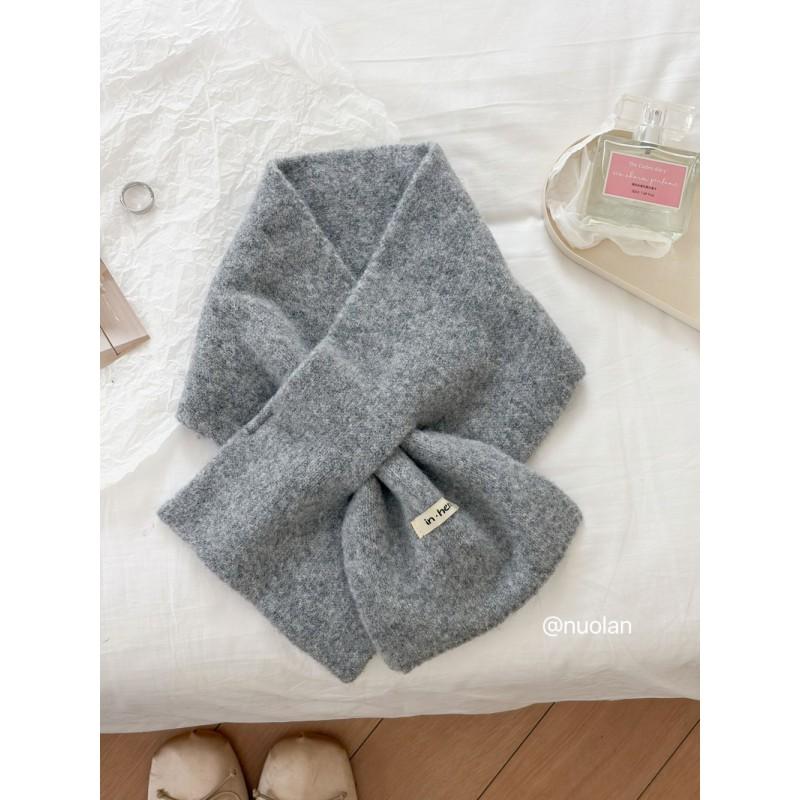 Womens Wool Blend Knit Infinity Scarf Winter Warm Soft Neck Wrap Cross Style