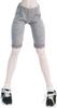 Petite Marie DD Length Leggings with Light Fits 60cm BJD Doll Fits 60cm BJD Doll Petite Marie 1/3 3/4 Lace, Gray, Dolls, Clothes, Dolls, Clothes,