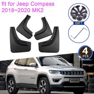 4x для Jeep Compass 2018 1,4 T 2,4 T MK2, брызговики, передние и задние колеса, крылья, стайлинг автомобиля