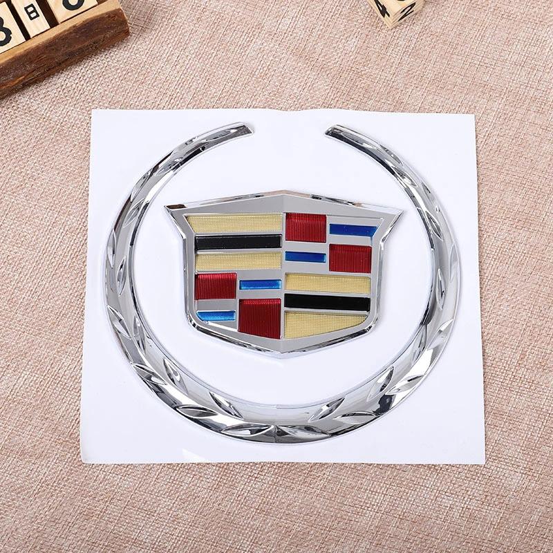 ABS Car Front Grille Center Emblem Cover For Cardillac SRX ATS XTS New Auto Front Head Rear Trunk Badge Sticker Decoration
