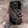 Чехол для мобильного телефона Apple 17PRO iPhone13promax, противоударный, защитный чехол AIR, Аниме Клинок Уничтожитель Призраков Черный Мертвый Му Яблоко