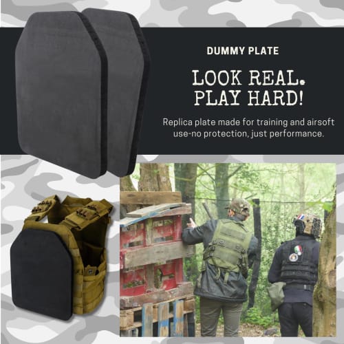 Нейтральные муляжи плит Zenith, Бронеплиты, Тактический жилет Plate Carrier, Пена EVA, Страйкбол, Комплект из 2 штук