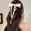 Lystrfac Модный однотонный бант для волос из ленты заколка для волос верхняя заколка для волос сзади женские аксессуары для волос для леди девушек головной убор