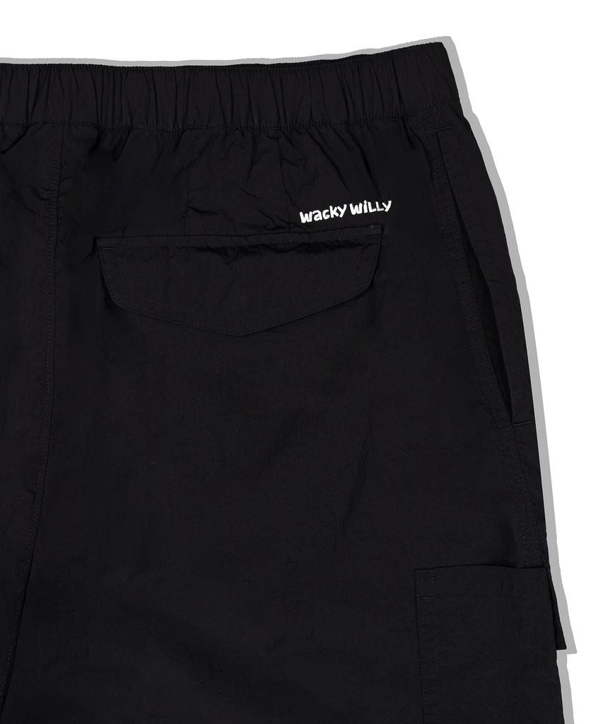 WACKY WILLY Nylon Workwear Pants Black