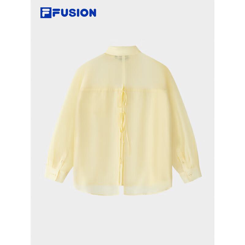 FILA FUSION Women's Casual Loose Woven Long Sleeve Shirt