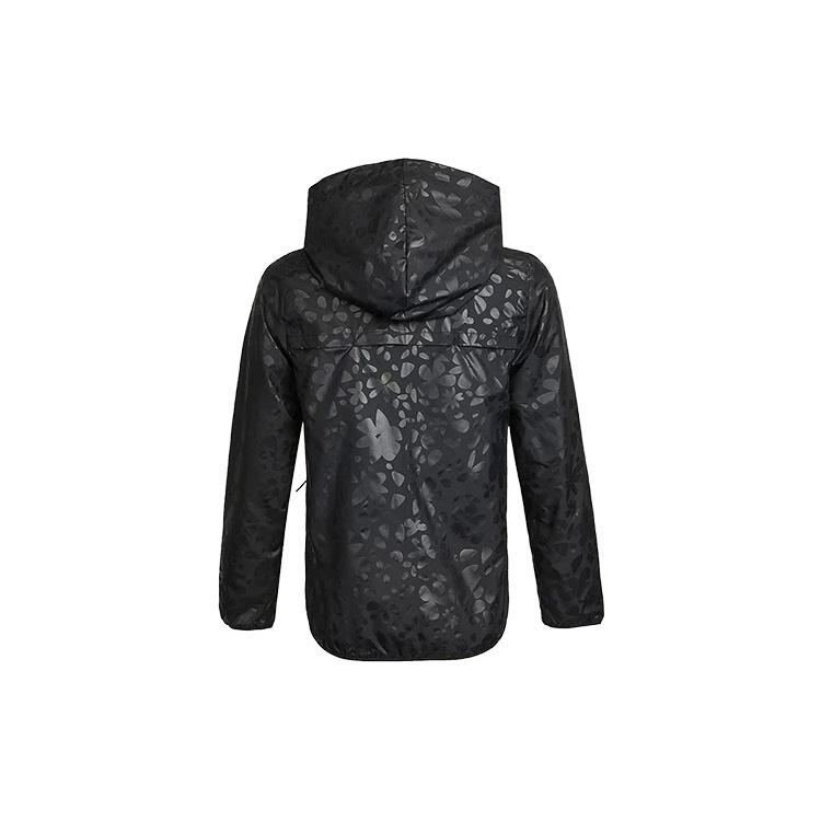 (WMNS) adidas Logo Solid Color Woven Zipper Hooded Jacket Black Women's GQ0616