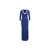 Originals Adicolor Classics 3-Stripes Maxi Dress With V-Neck And Half Sleeves Women Dress Navy IP2987