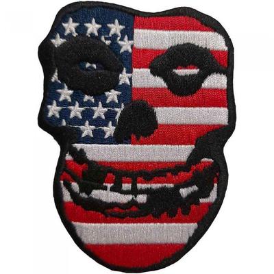 Тканая нашивка с черепом Misfits USA