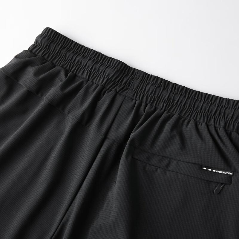 DIBINZE Men's Plus Size Ice Silk Casual Capri Pants