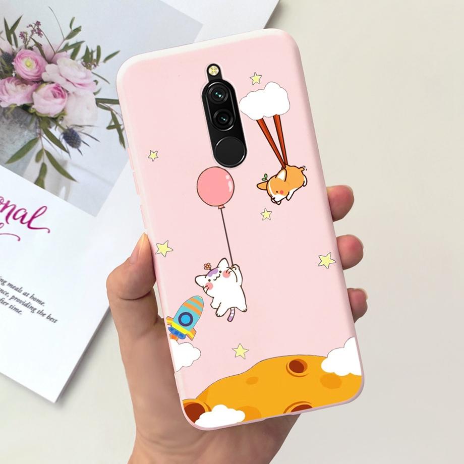 Милый чехол из жидкого силикона для Xiaomi Redmi 8 Capa Защитная задняя крышка Для Redmi Note 8 Pro Note8Pro Note 8T Бампер Чехол Redmi8