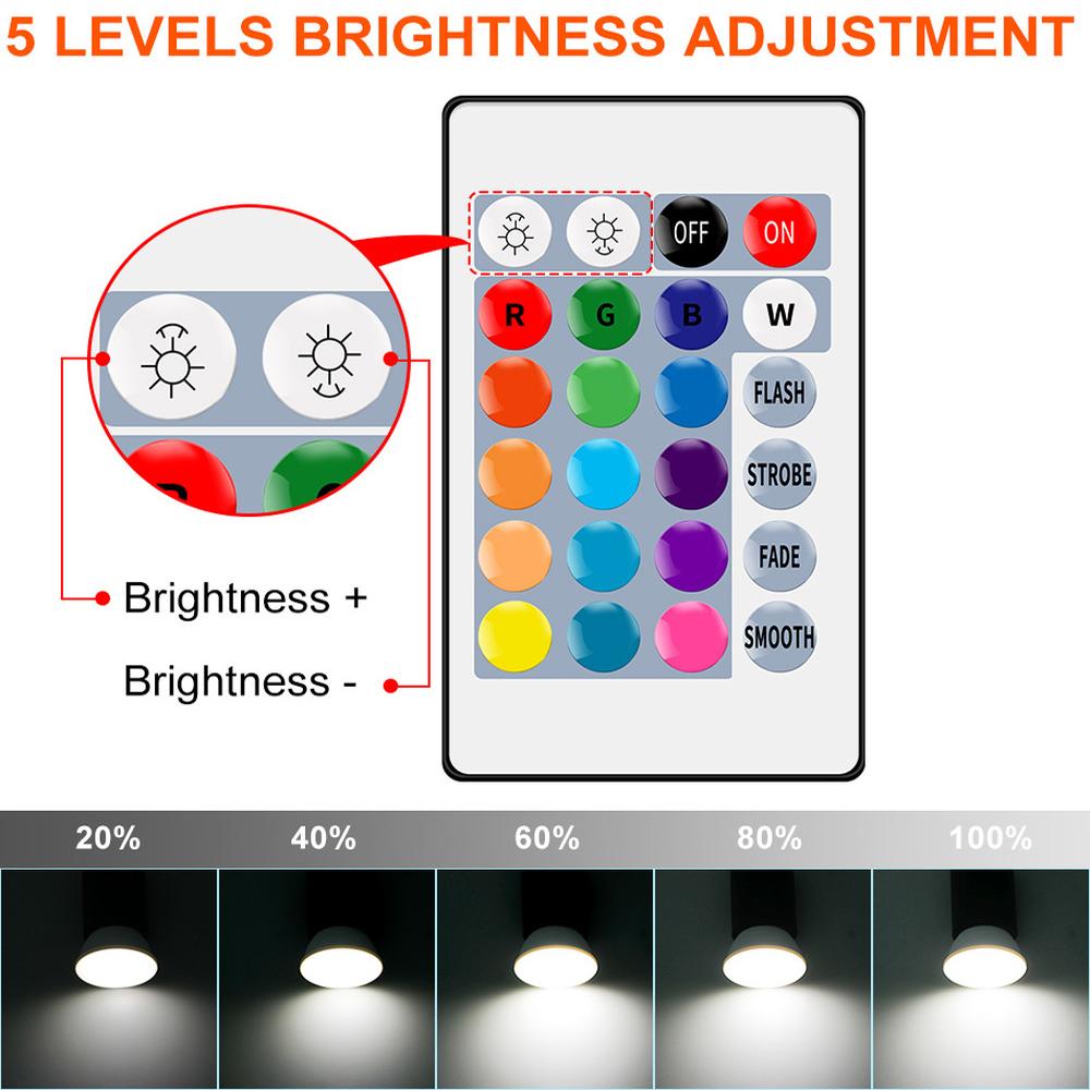 RGB Light Bulb E27 LED Smart Lamp 220V Colorful Bulbs E14 Color Light MR16 Spotlight GU10 Atmosphere Lampara For Home Decorative