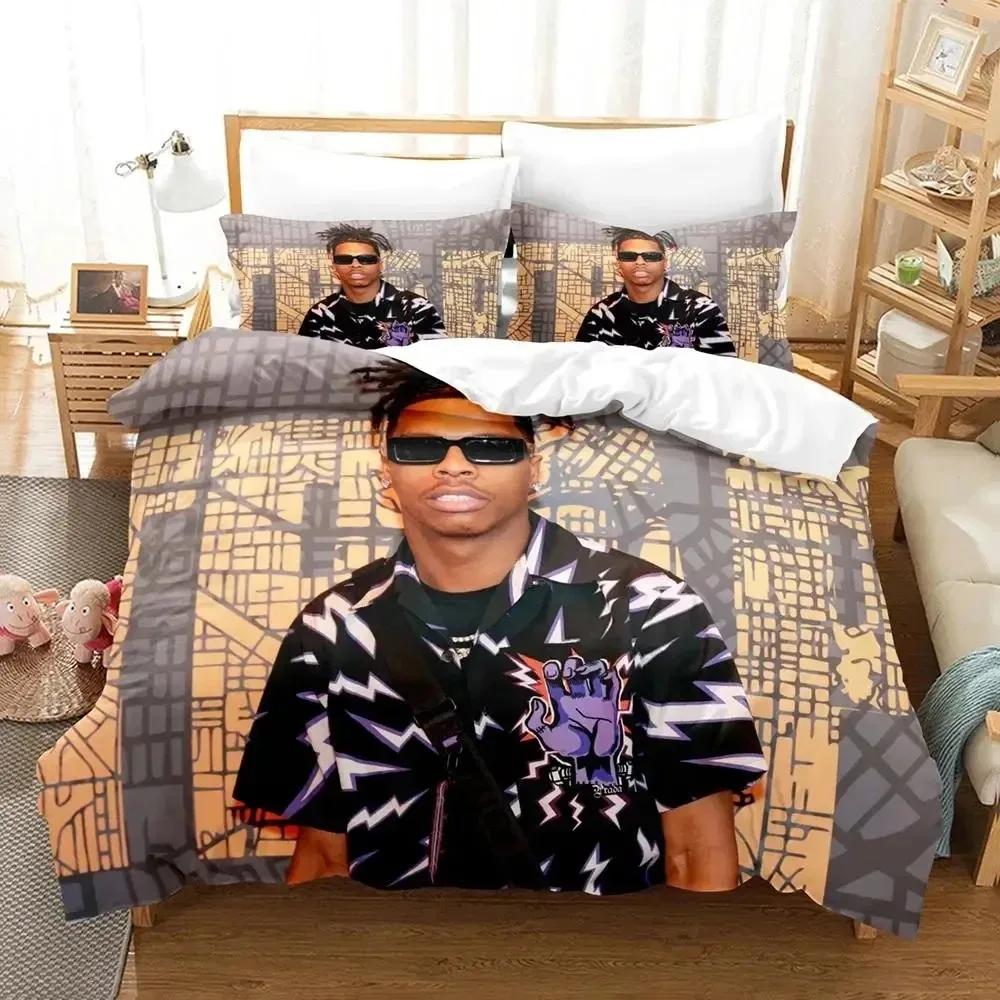 Rapper lil baby Комплект постельного белья для мальчиков и девочек Twin Queen Size Пододеяльник Наволочка Кровать для мальчиков и взрослых Мода Домашний текстиль Текстиль
