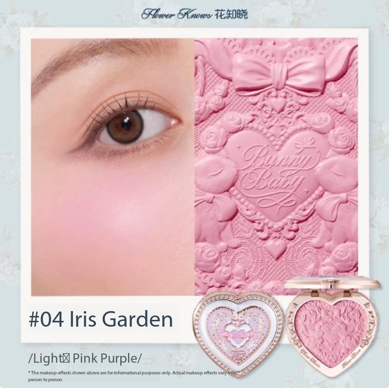 Flower Knows Румяна с тиснением из коллекции Bunny Garden в упаковке в форме сердца