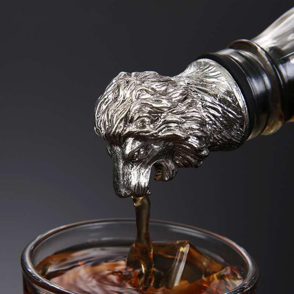Unique Leopard/Lion/Antelope Head Wine Pourer Zinc Alloy Portable Bottle Stoppers Wine Dispenser Party Supplies