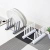 Storage Rack Shelf Kitchen Dish Plate Pot Cover Drying Drain Holder Plastic