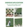 Artificial Plant Wall Panels 50x50 Cm Greenery Grass Wall Backdrop Decoration Faux Ivy Leaves Outdoor Privacy Fence Covering