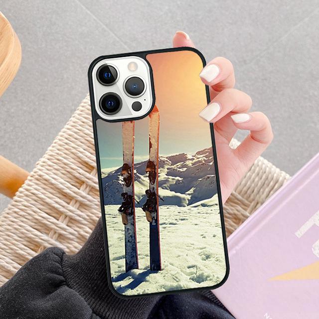 Чехол для телефона iPhone 17 Air 14 15 16 13 12 Max с изображением катания на лыжах, снега, сноуборда, лыж. Чехол для Apple iPhone 17 Air 11 Pro Max Plus SE2020