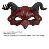 Soft Foam Demon Mask Horn Mask, Halloween Devil Head Cosplay Prop, Masquerade Half Face Party Horror Costume Accessory, Carnival Trick or Treat