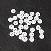 Resin Sewing Button Scrapbooking Round White Black 2 Holes 9/10/11.5/15/18/20/23/25 Mm