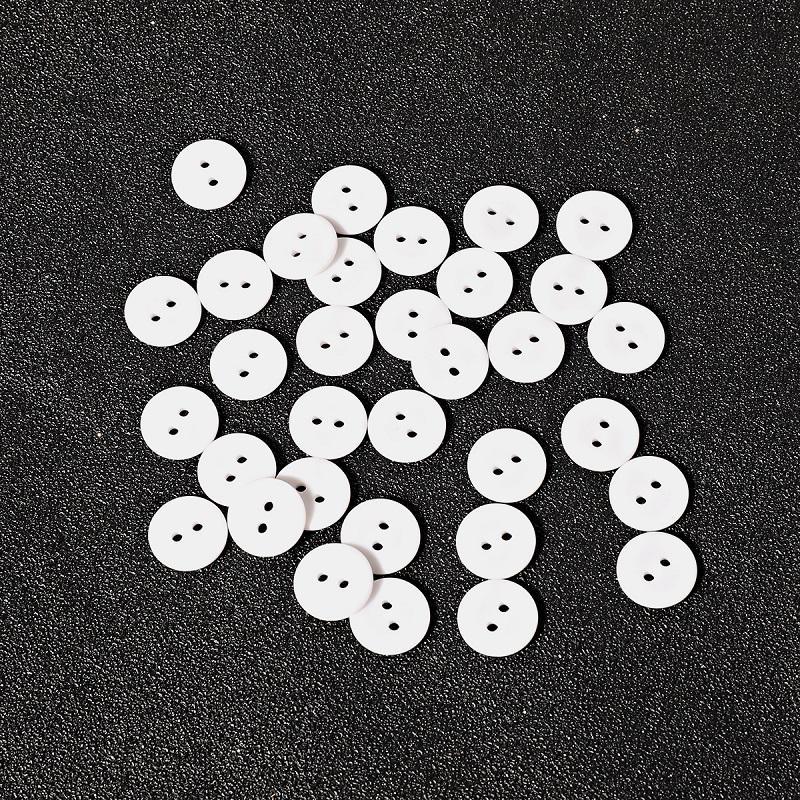 Resin Sewing Button Scrapbooking Round White Black 2 Holes 9/10/11.5/15/18/20/23/25 Mm