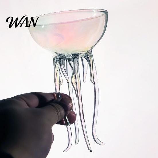 Multi-functional Glass Octopus Tentacle Wine Goblets, Jellyfish Shape Cocktail Glass, Artistic Stemware for Celebration Drinkware Wine, Cool