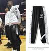 Owen Same Style Row Button Pants Appearance Warm-up Training Basketball Shorts Seconds off Full Open Buckle Breathable Quick-Drying Sports Casual