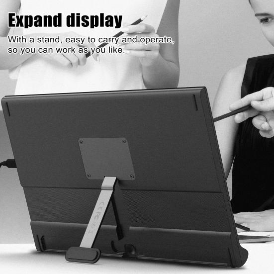 15.6-inch FHD IPS Laptop Expansion Screen 1080P High Clarity Portable School Work Entertainment Expansion