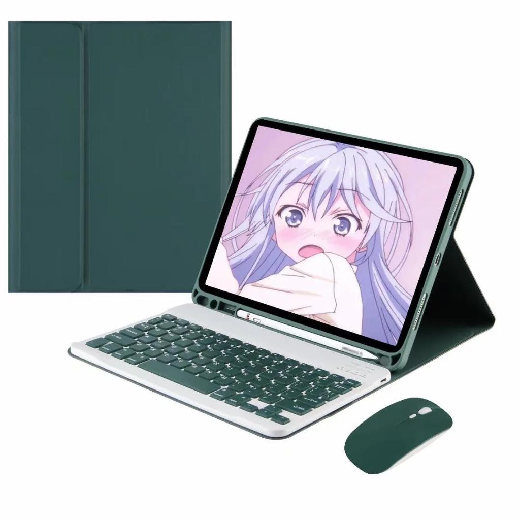 Colorful Candy Bluetooth Keyboard Magnetic Leather Stand Case Covers for IPad 7 8 9 10th Pro 11 Air 4 5th Mini 5 6 10.2 Inch