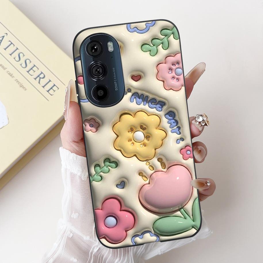 Чехол для Motorola Edge 30 Pro XT2201-1 Чехол Милый Панда Бантик Силиконовый Ударопрочный Чехол Для Moto Edge Plus 2022 Edge30 Funda