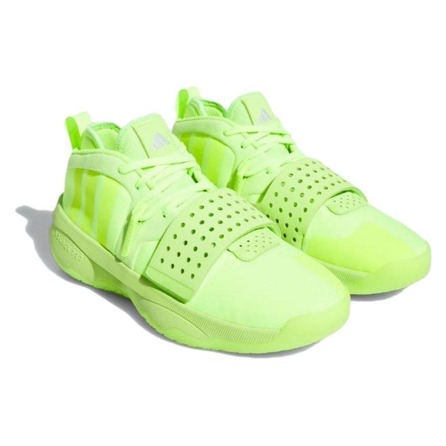 adidas Мужские теннисные кроссовки Dame 8 EXTPLY Green Lucid-Lemon Cloud-White IF8148