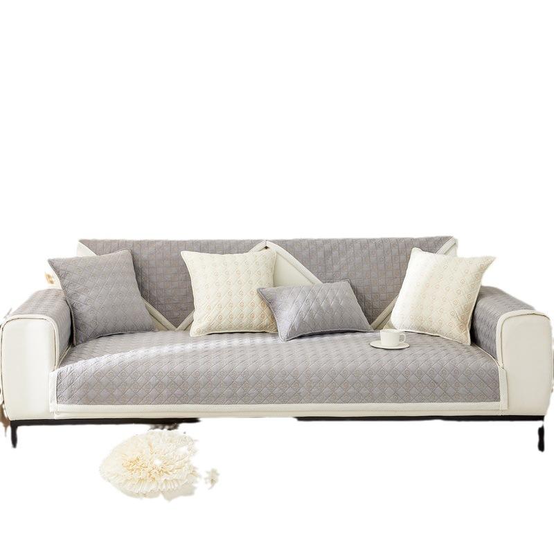 New Nordic Cream Ins Wind Sofa Cushion Four Seasons Universal Fabric Cushion Sofa Cover Backrest Towel Wholesale