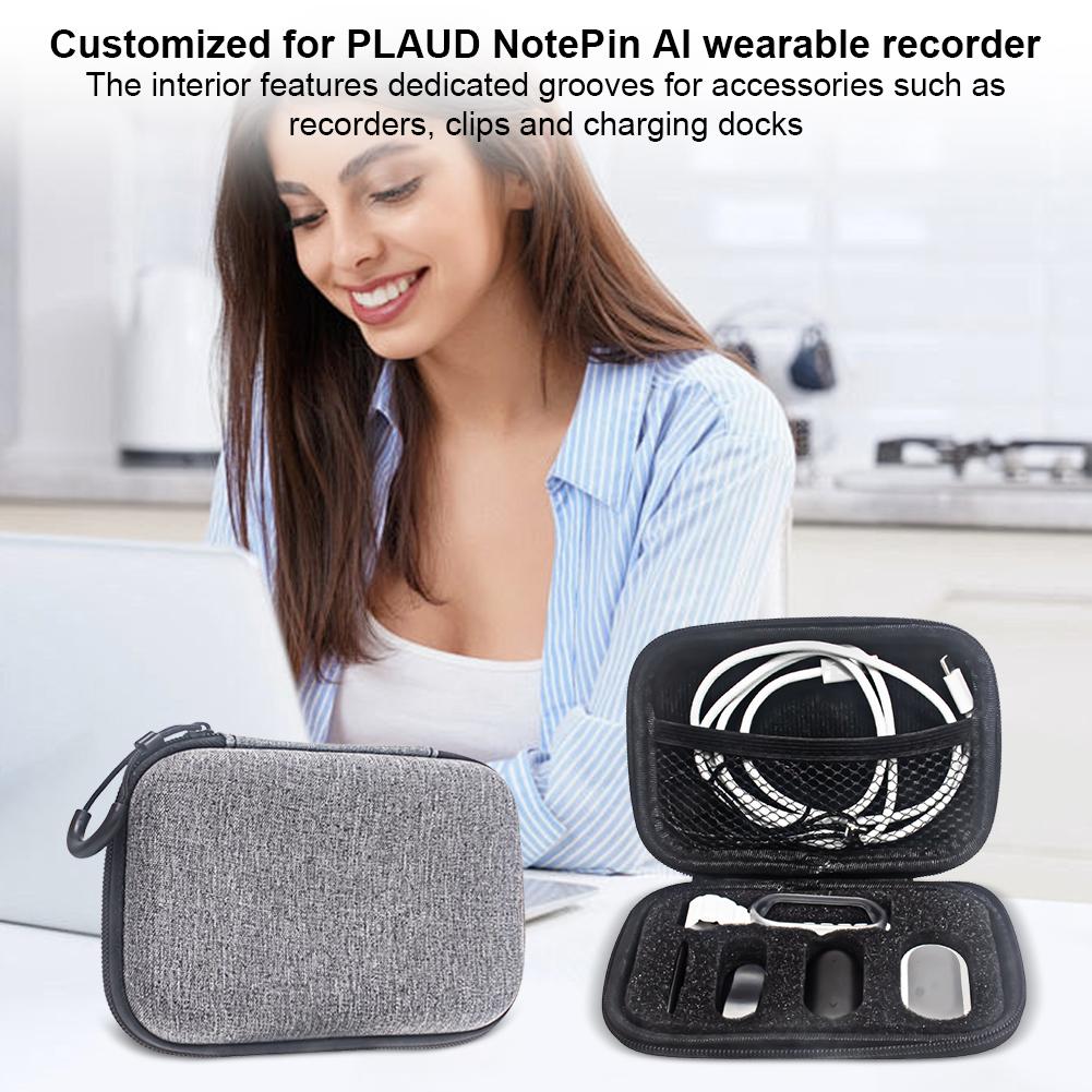Портативная сумка для хранения, чехол для диктофона AI, защитный органайзер для аксессуаров для диктофона PLAUD NotePin