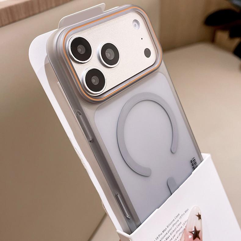 Роскошный матовый тонкий чехол для Magsafe для iPhone 17 Air 16 16E 15 14 Plus 13 12 Mini 11 Pro Max Магнитный прозрачный твердый защитный чехол-кожа