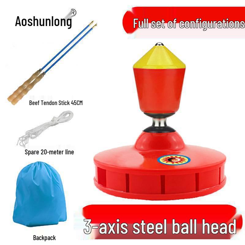 Diabolo Set: Sports Single Wheel, Spring-Loaded, Drop-Resistant with Stick, String & Backpack