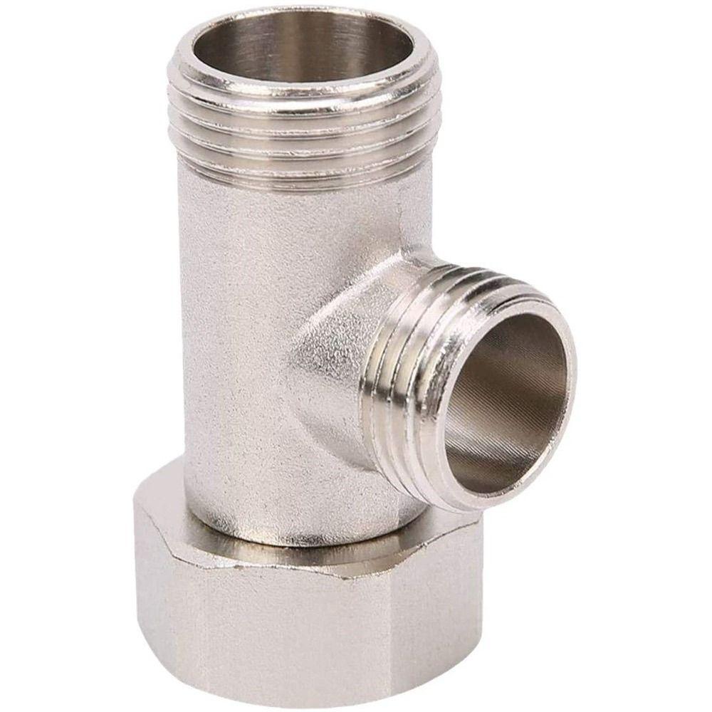 Durable T Valve Adapter Connector Brass Toilet Seat Bidet Attachment