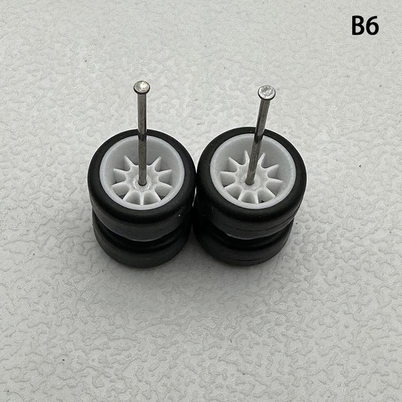 Инновационные ABS Основные Модифицированные Детали Игрушка-Транспорт Для Hotwheels Tomica Mini Gt 1 Комплект 1/64 Модель Автомобиля Колеса С Резиновыми Шинами