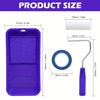 Paint Roller Tool Set | 4-inch Mini Roller Set, Roller Tray Tool, Paint Roller with Handle, Home Decoration Tool